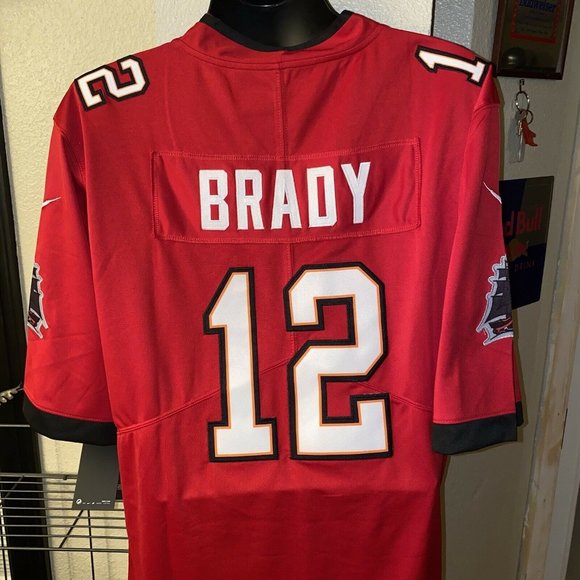 Tampa Bay Buccaneers Tom Brady Authentic Nike Vapor On Field Red Jersey L NWT - Picture 6 of 10